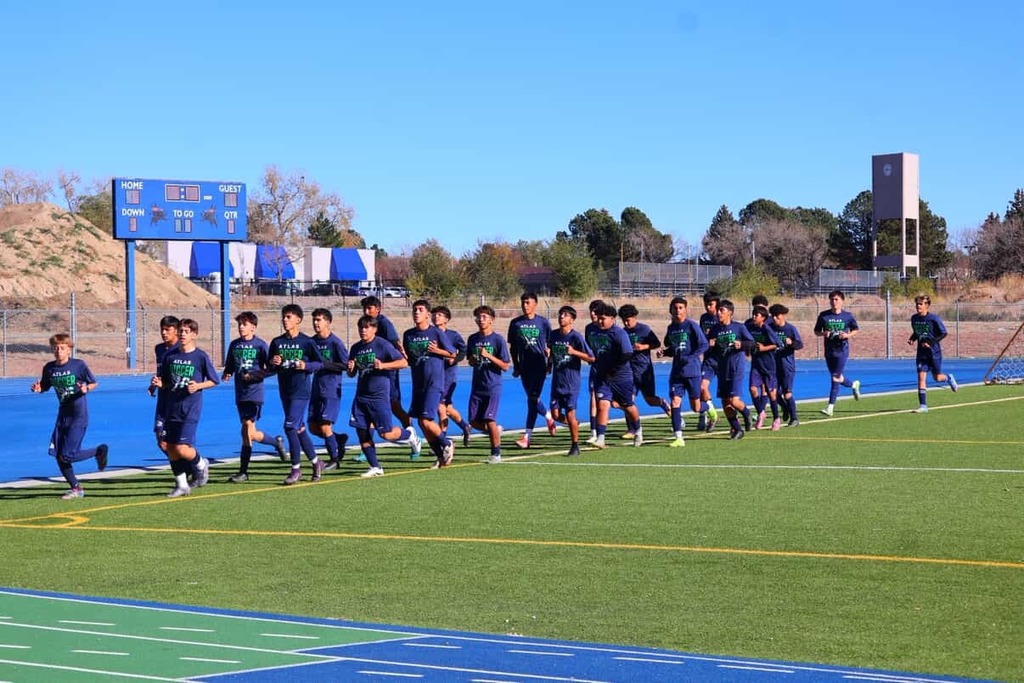 Atlas students play soccer