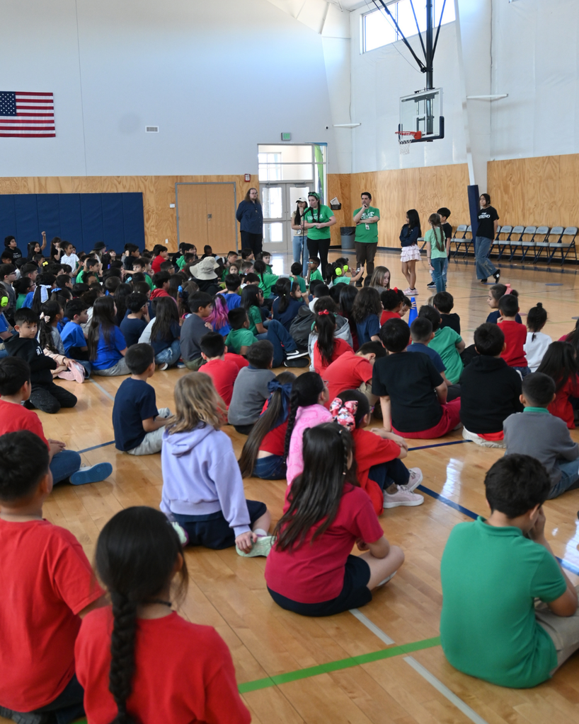 students gather
