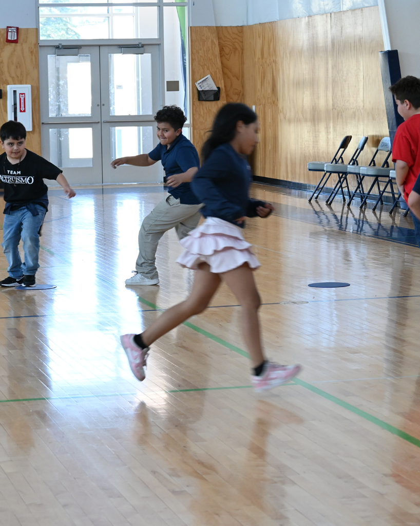 students dance