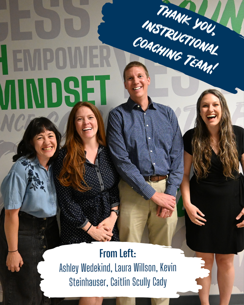 four teachers smile