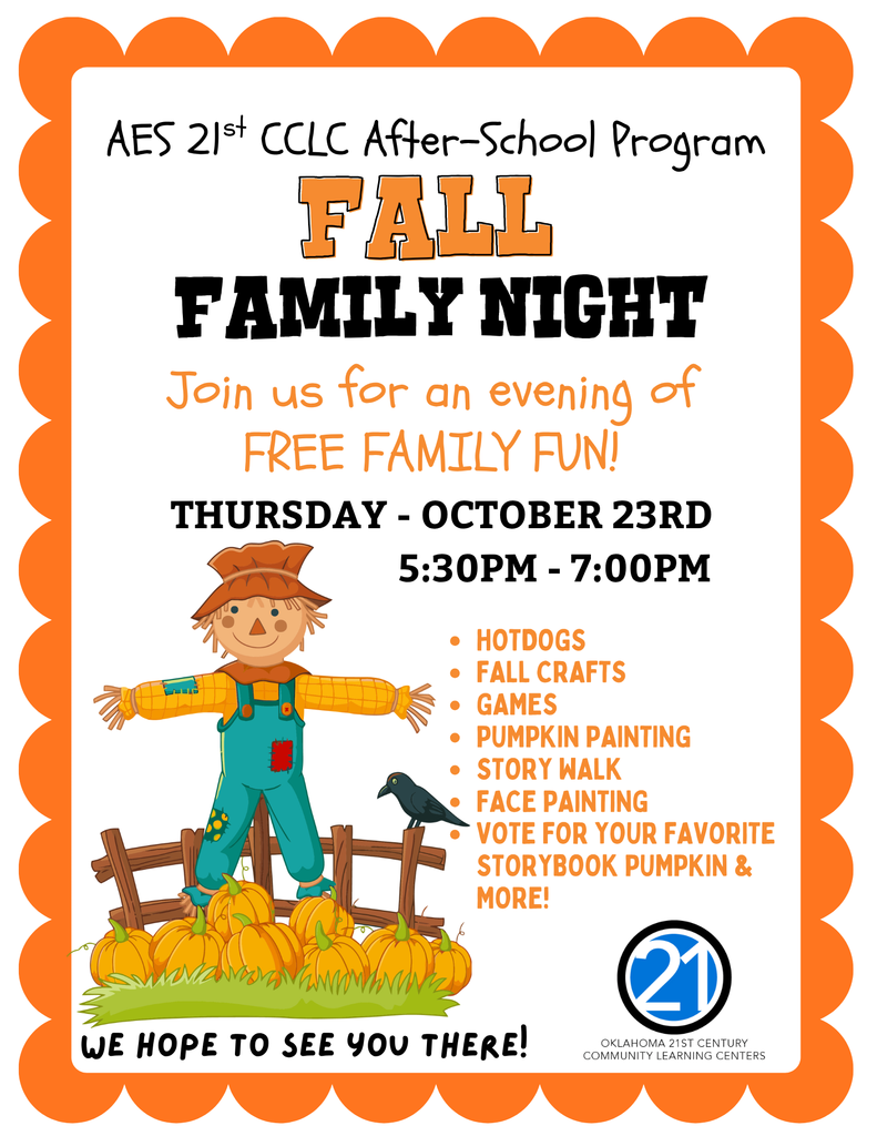 21st CCLC Fall Family Night
