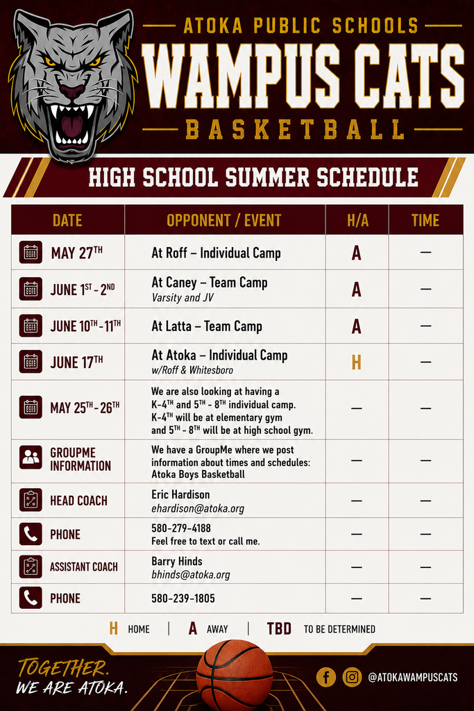 High School Basketball Schedule