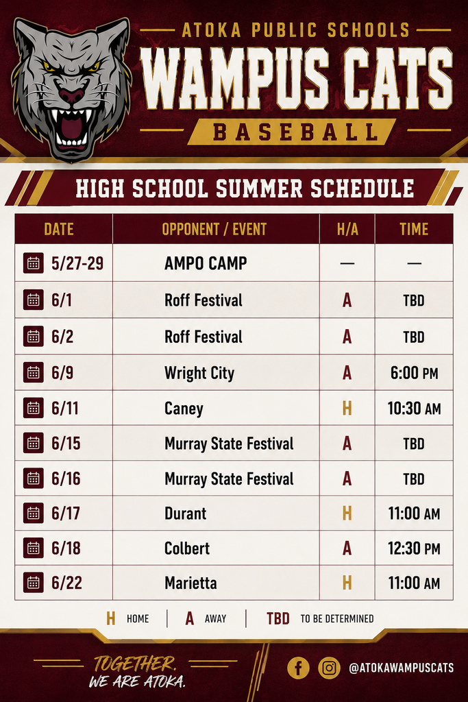 High School Baseball Schedule