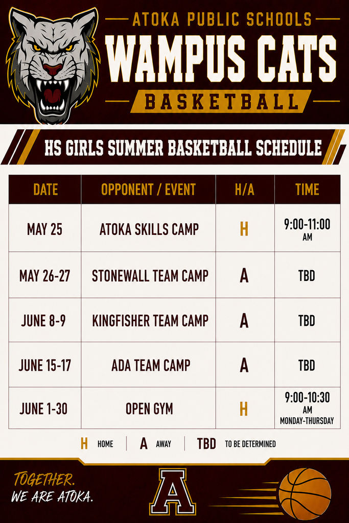 H.S. Girls Summer Basketball Schedule
