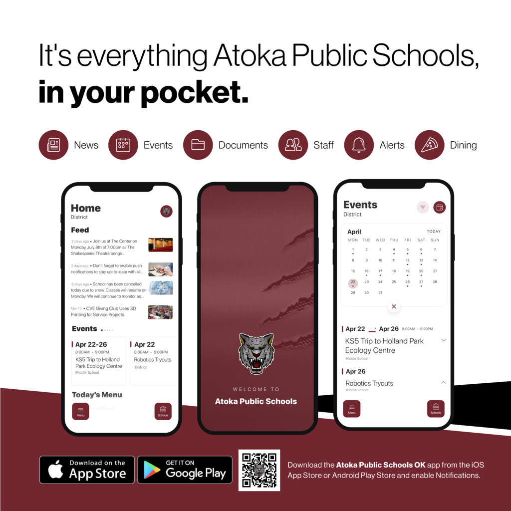 Its everything Atoka Public Schools, in your pocket flyer