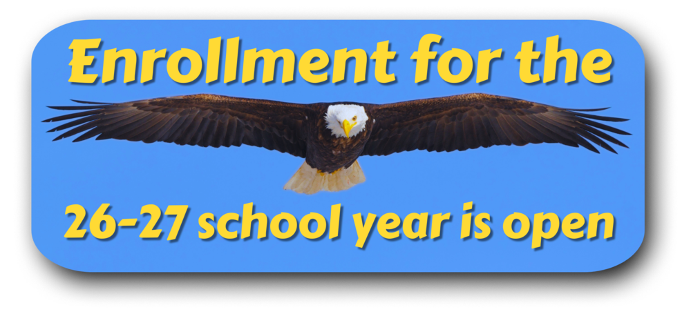 Bald eagle; Enrollment for the 26-27 school year is open