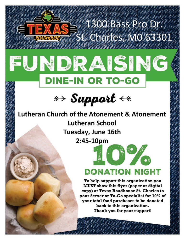 Texas Road House Fundraiser