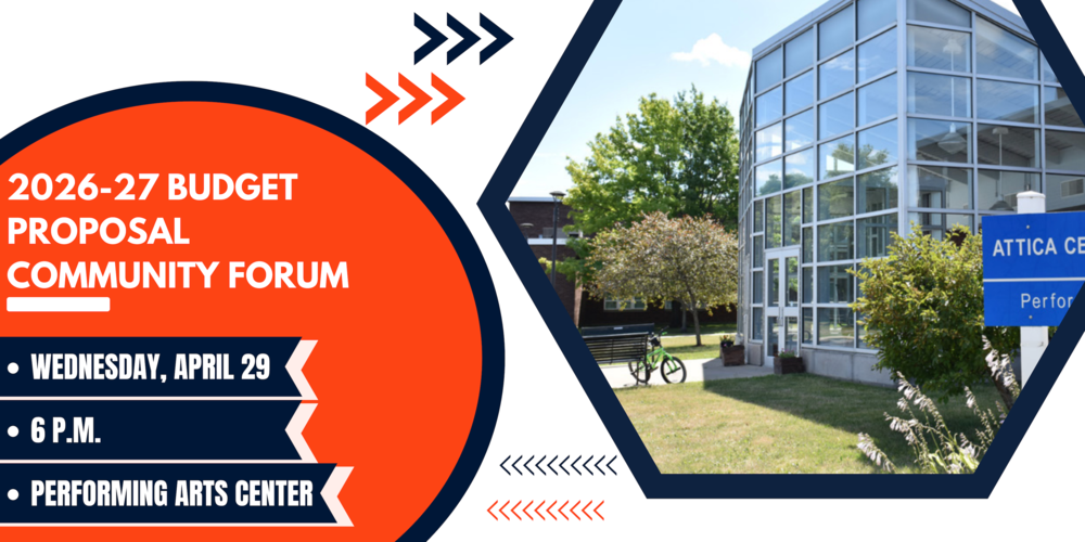 Community Forum informational flyer.