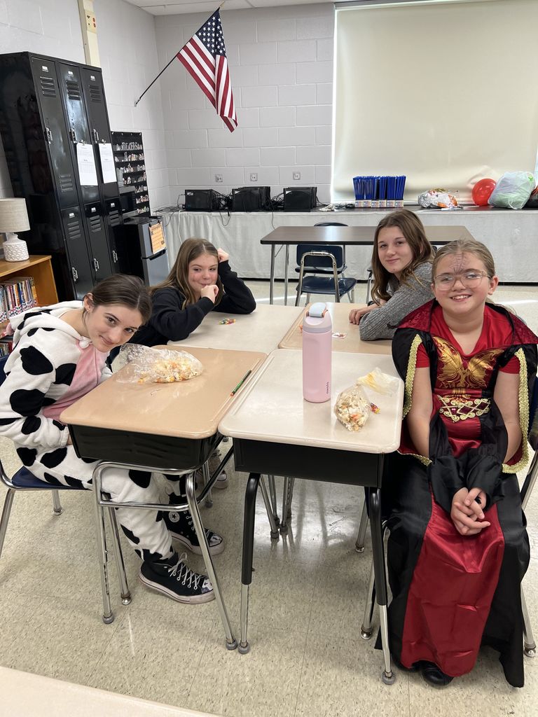 Scenes from Halloween in Attica Thursday.