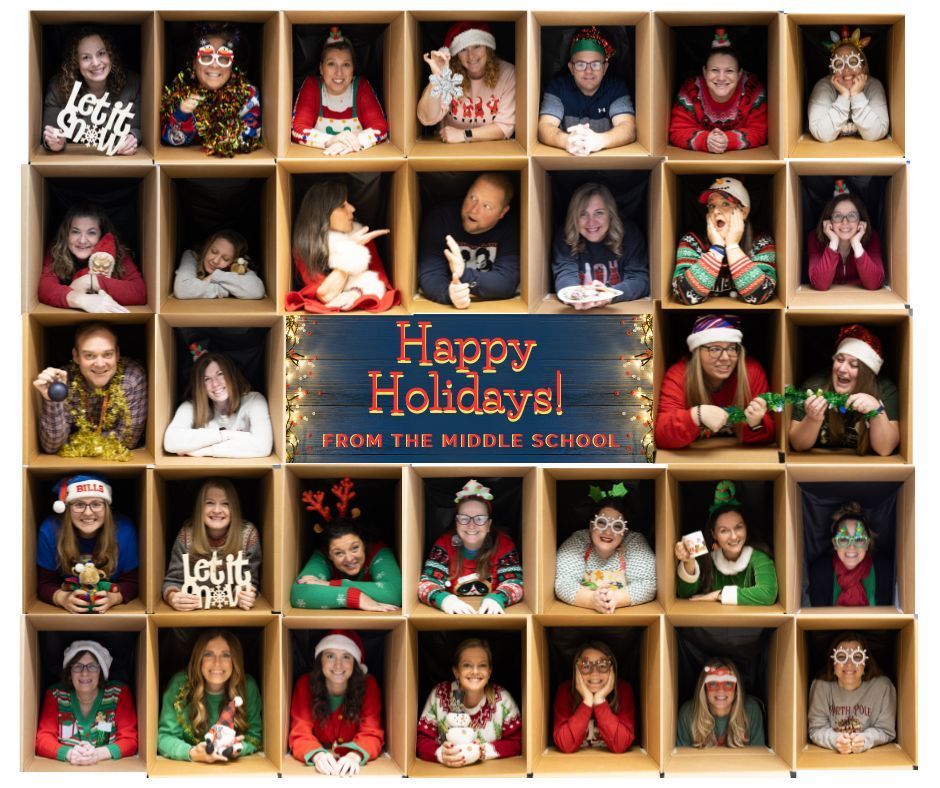 Our Middle School teachers and staff wish you a happy holiday!