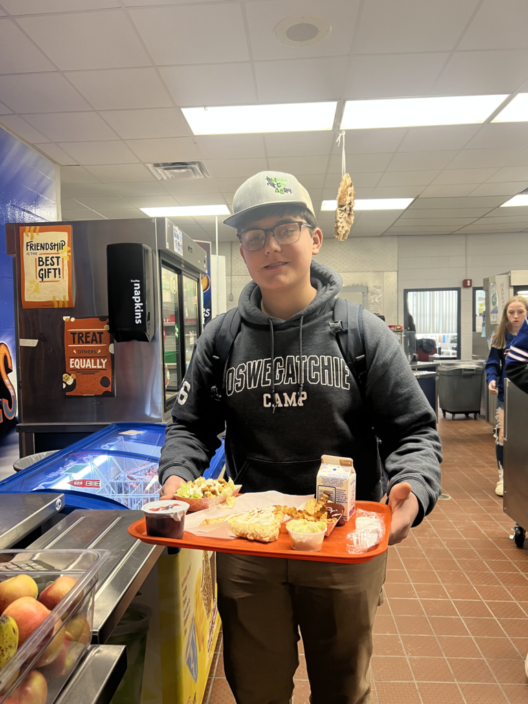 Students are pictured during our potato salad taste test last week.