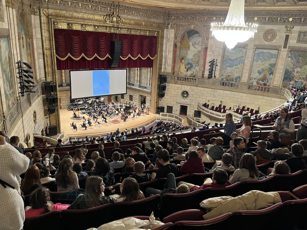 Scenes from our elementary and middle school students’ field trip to Kodak Hall and the Memorial Art Gallery last week.