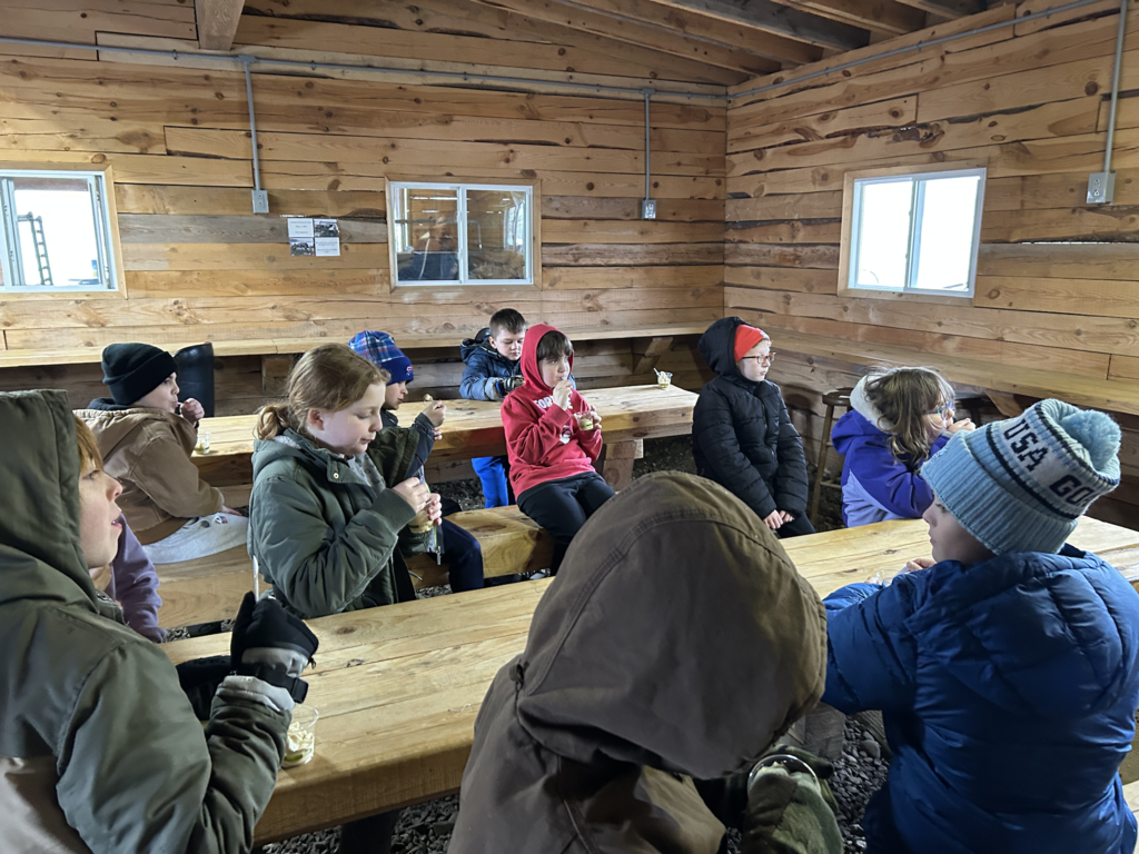 Scenes from fourth graders’ field trip to Merle Maple Wednesday.