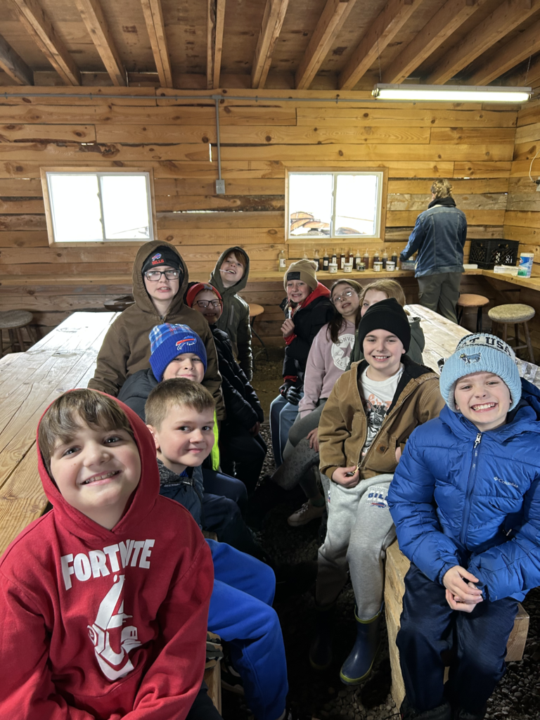 Scenes from fourth graders’ field trip to Merle Maple Wednesday.