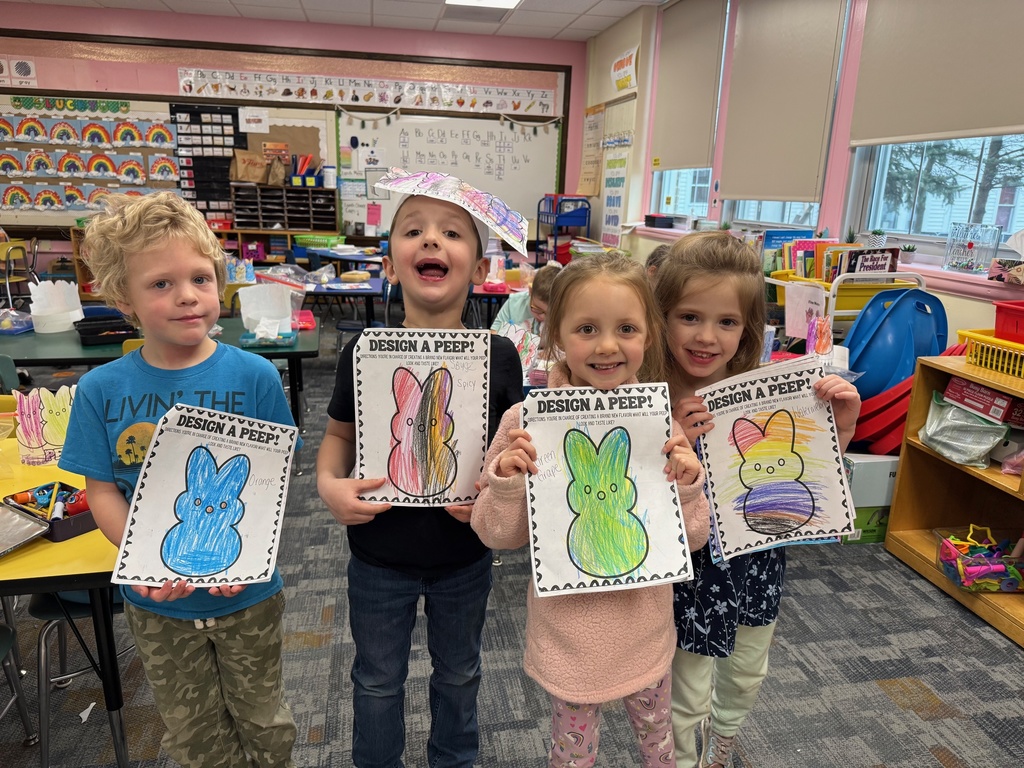 Scenes from Peep Day in Audra Landis’ kindergarten class.