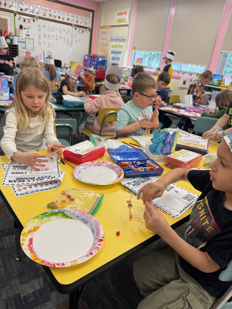 Scenes from Peep Day in Audra Landis’ kindergarten class.