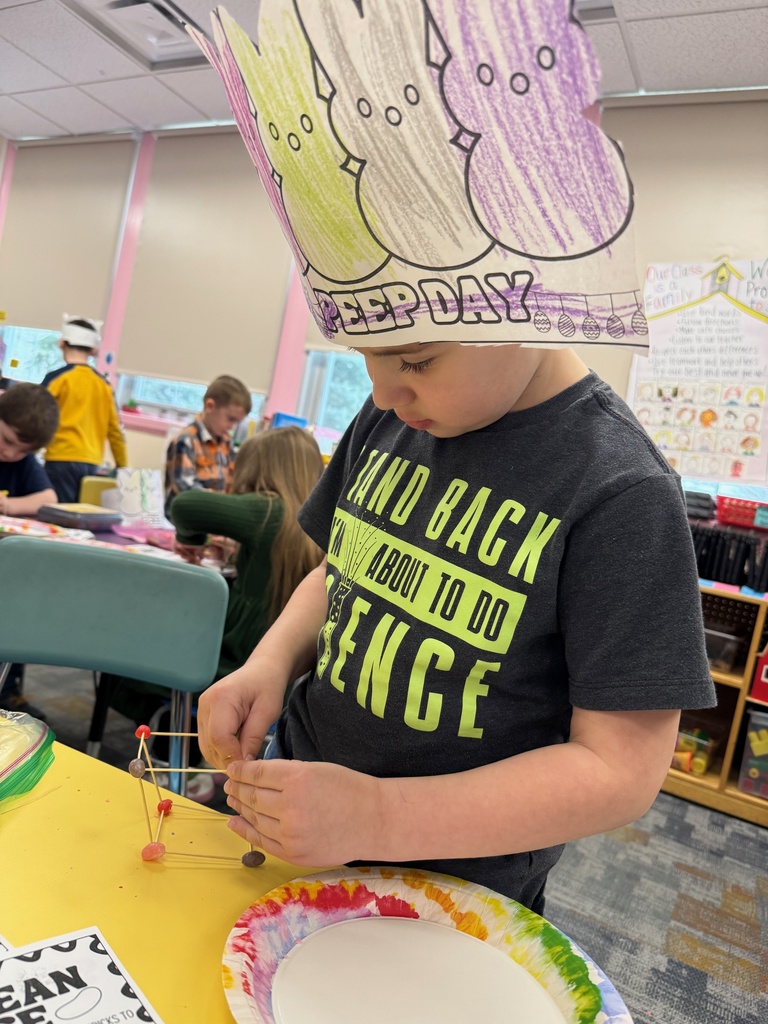 Scenes from Peep Day in Audra Landis’ kindergarten class.