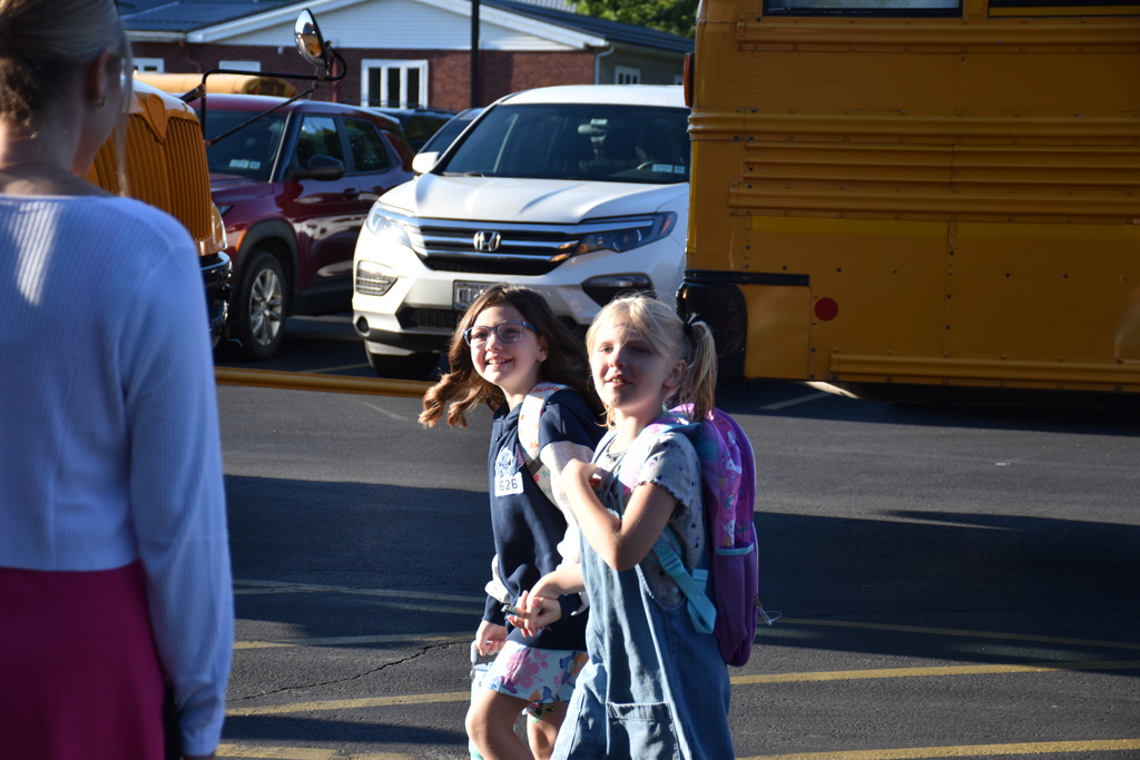 Scenes from the first day of the 2025-26 school year at Attica Elementary School. 