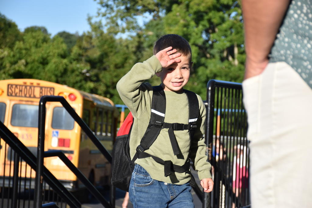 Scenes from the first day of the 2025-26 school year at Attica Elementary School. 