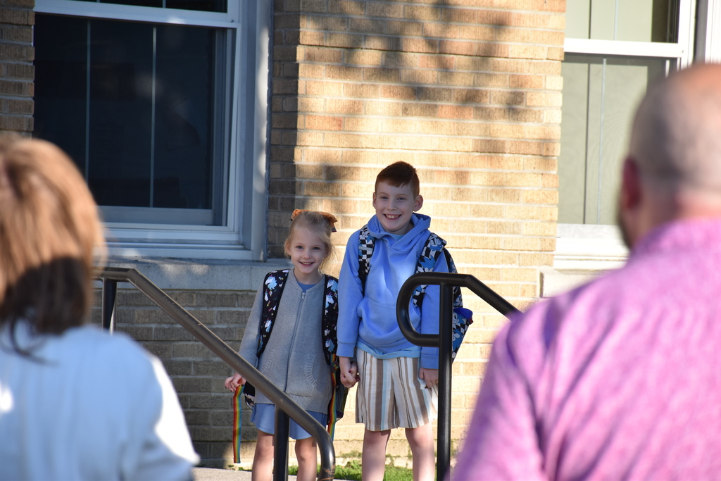 Scenes from the first day of the 2025-26 school year at Attica Elementary School. 