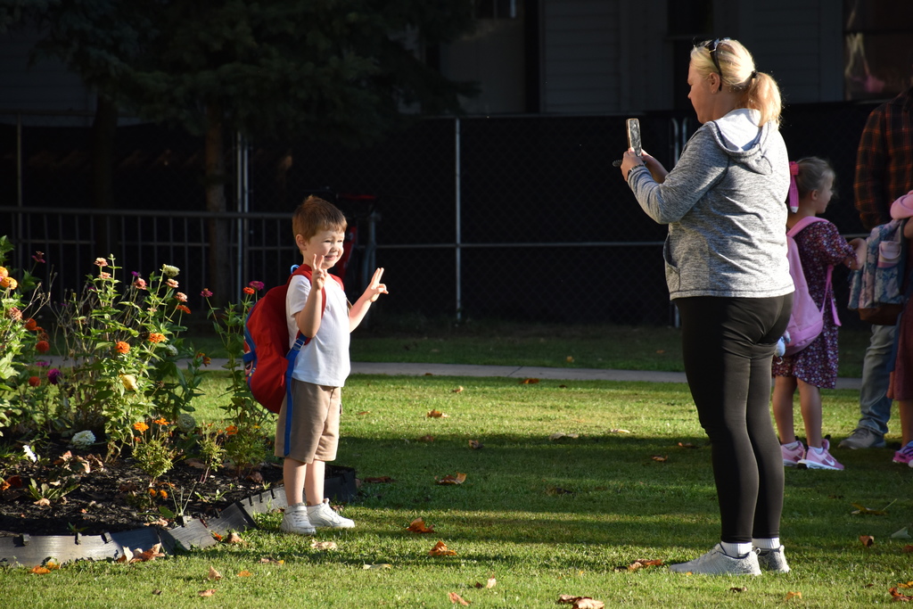 Scenes from the first day of the 2025-26 school year at Attica Elementary School. 