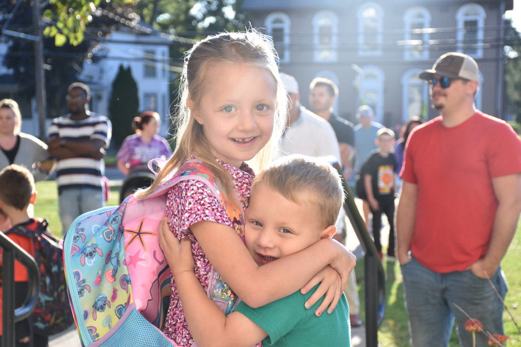 Scenes from the first day of the 2025-26 school year at Attica Elementary School. 