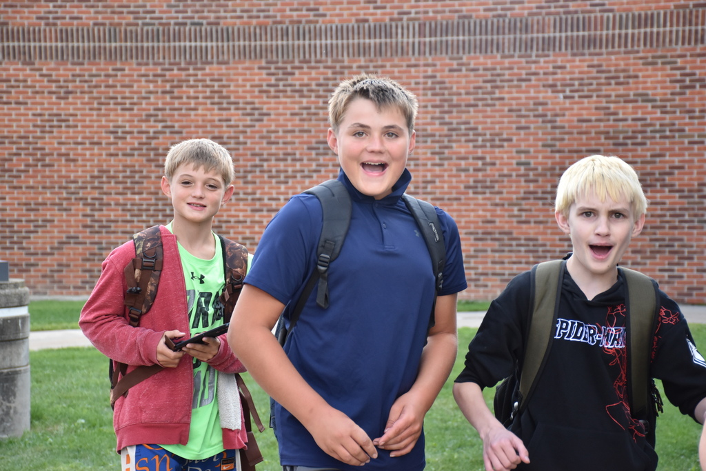 First day of school dismissal. 
