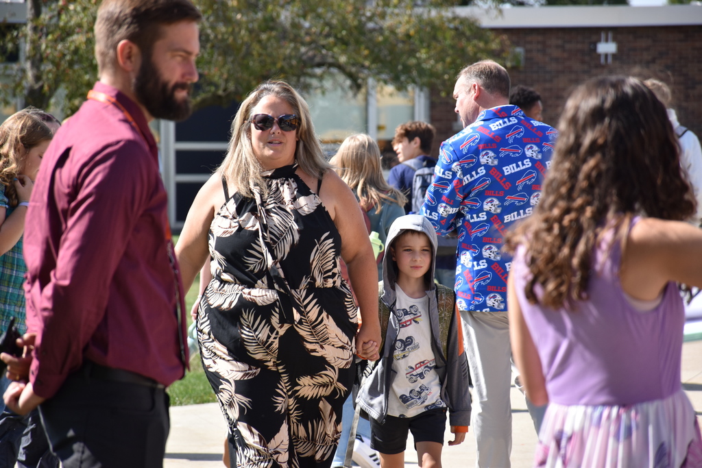 First day of school dismissal. 