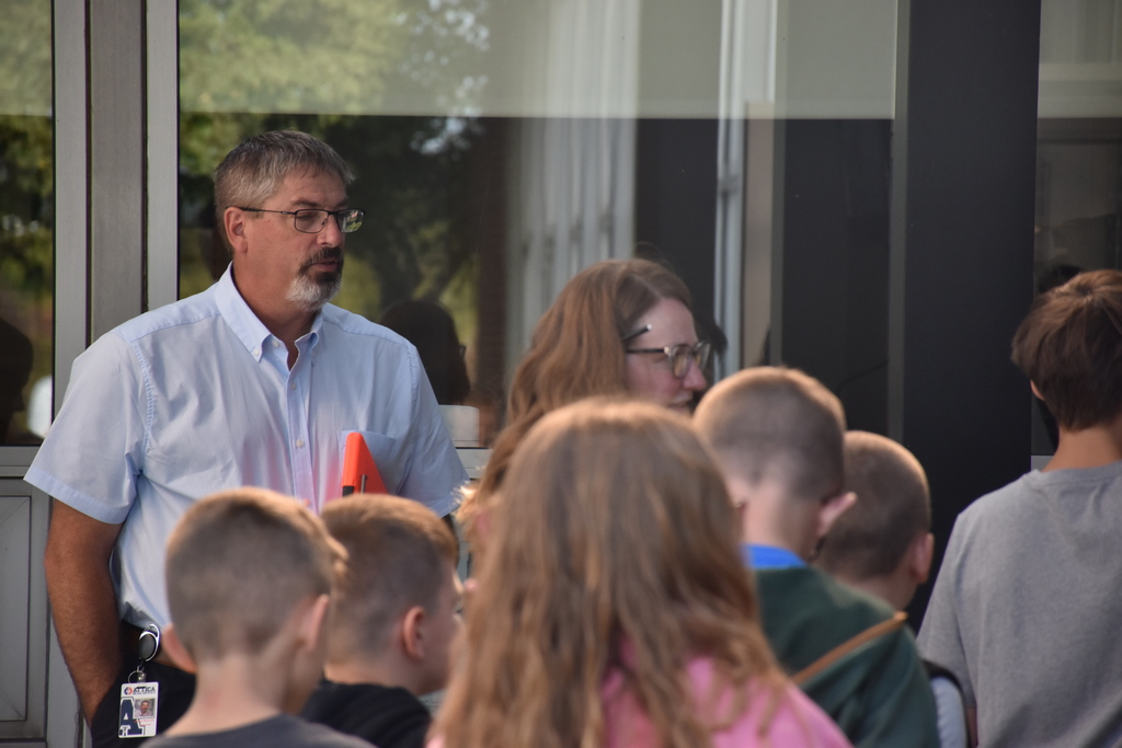Scenes from the Sept. 9 fire drill at Attica High School. 