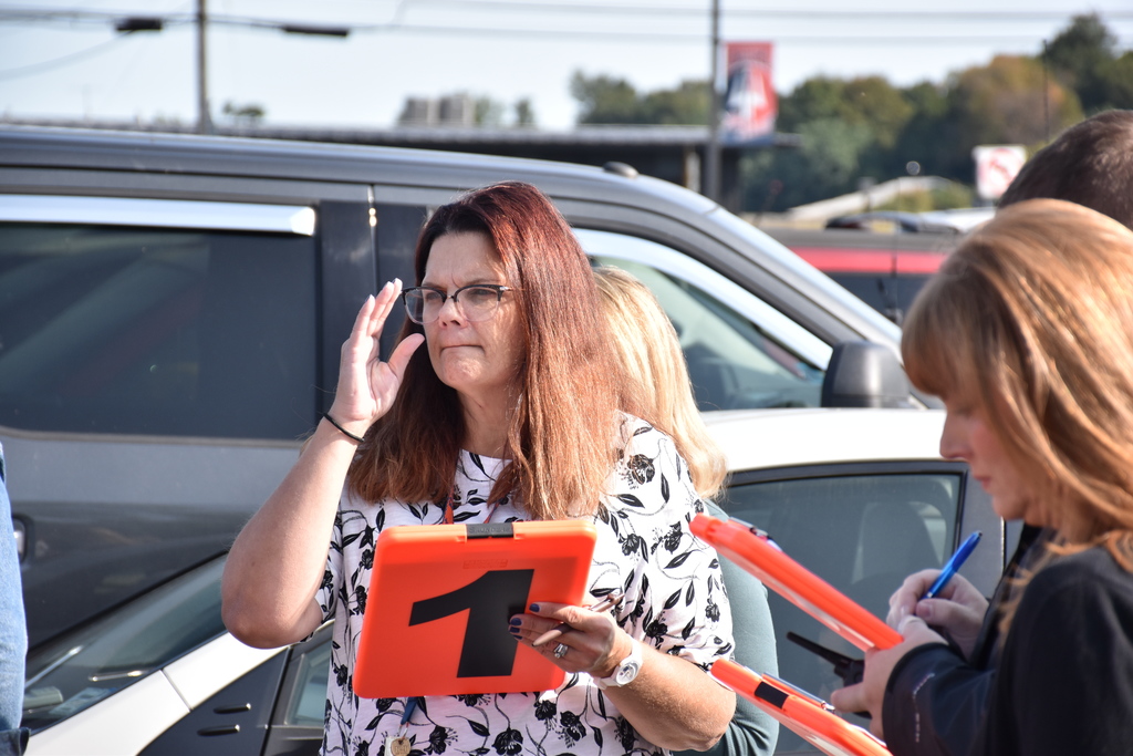 Scenes from the Sept. 9 fire drill at Attica High School. 