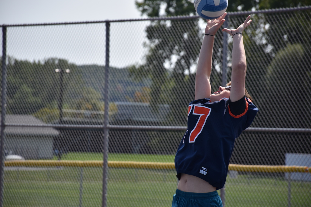Attica High School students are pictured playing nitro ball Tuesday afternoon. 