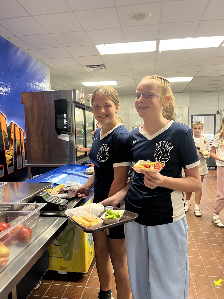 Jill Pierce’s students are pictured harvesting and distributing vegetables for our food service program. 