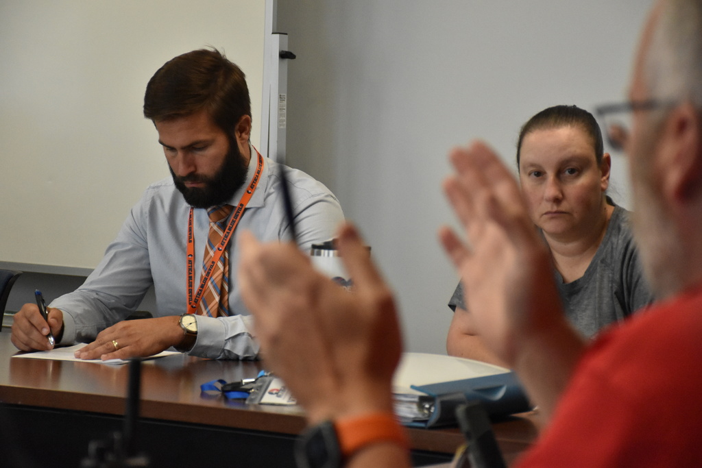 Scenes from our district’s health and safety committee meeting last week. 