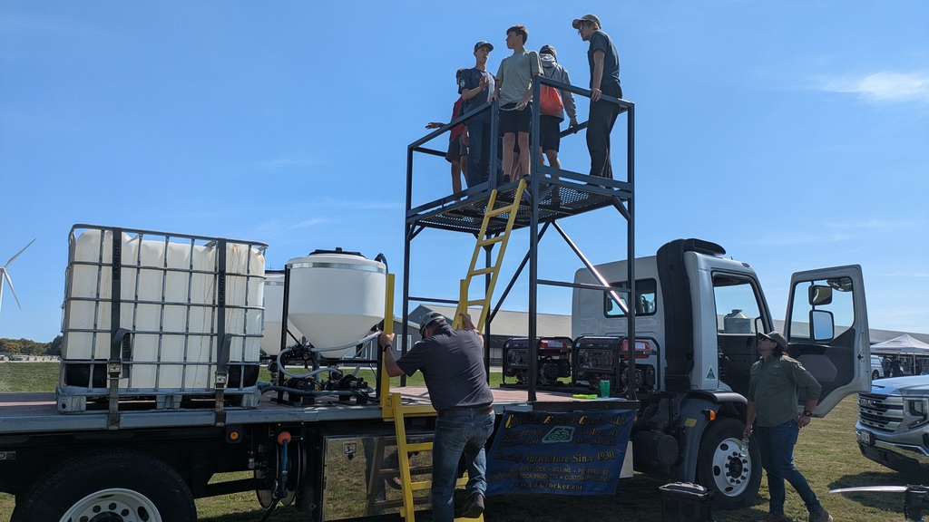 Scenes from sophomores’ field trip to Breezyhill Dairy Farms last week. 