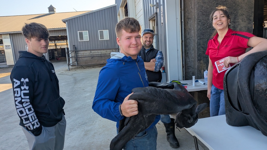 Scenes from sophomores’ field trip to Breezyhill Dairy Farms last week. 