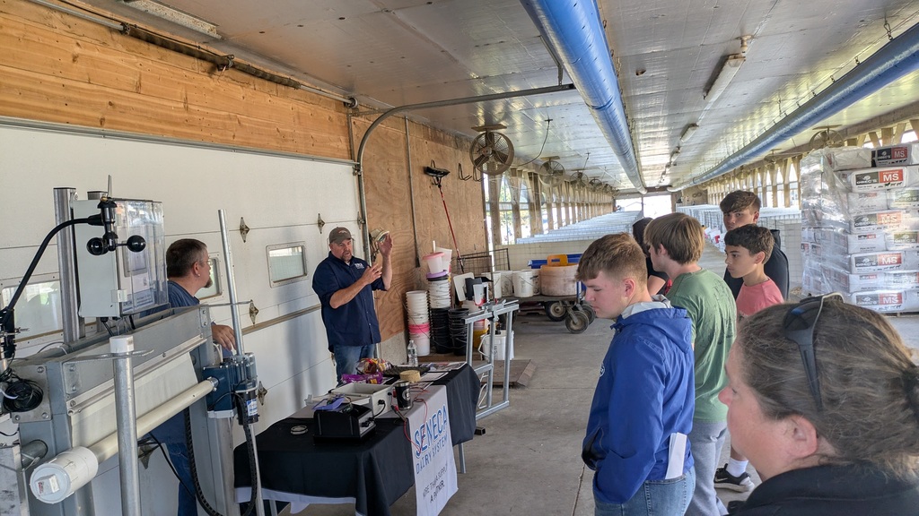 Scenes from sophomores’ field trip to Breezyhill Dairy Farms last week. 