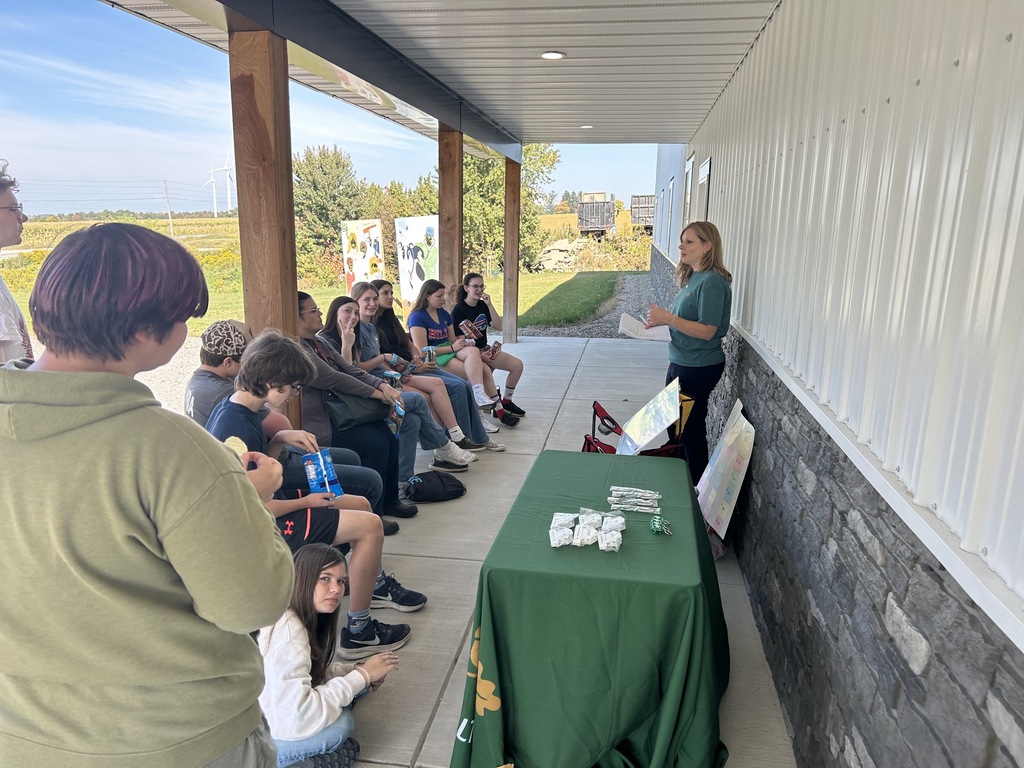 Scenes from sophomores’ field trip to Breezyhill Dairy Farms last week. 