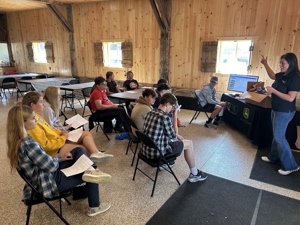 Scenes from sophomores’ field trip to Breezyhill Dairy Farms last week. 