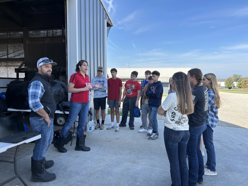 Scenes from sophomores’ field trip to Breezyhill Dairy Farms last week. 