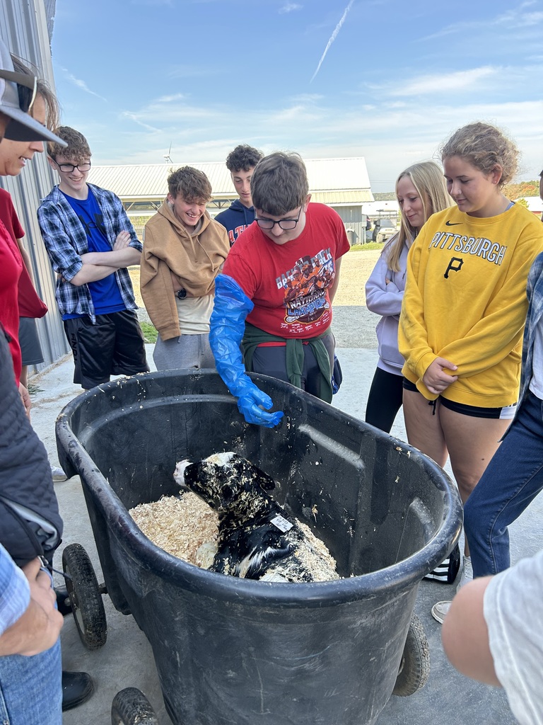 Scenes from sophomores’ field trip to Breezyhill Dairy Farms last week. 
