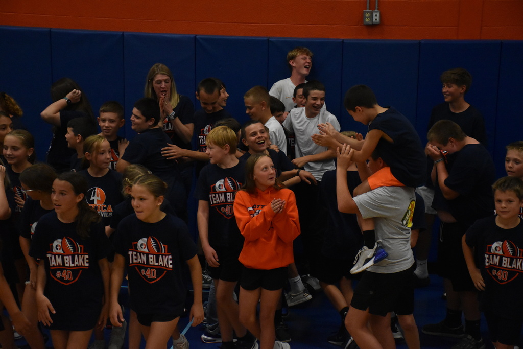 Scenes from Blake Sidell’’s triumphant return to Attica Middle School.