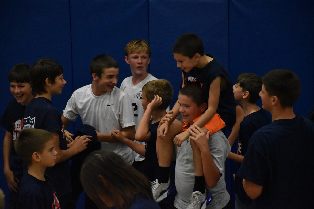 Scenes from Blake Sidell’’s triumphant return to Attica Middle School.