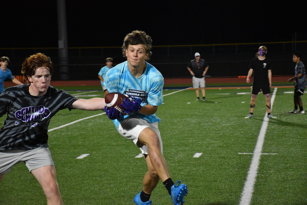 Scenes from flickerball Monday night under the lights of Alumni Field. 