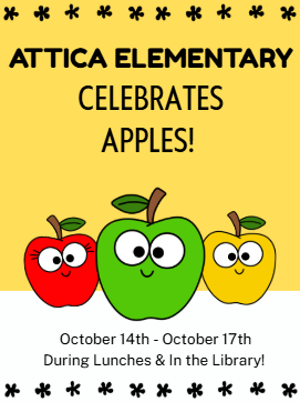 Apple week informational flyer.
