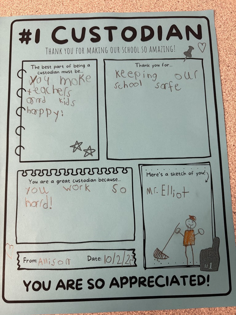 Scenes from National Custodian Appreciation Day Oct. 2 at Attica Elementary School.
