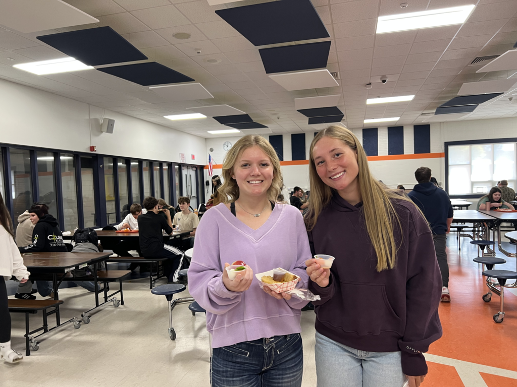 Scenes from the caprese cup taste test in our middle/high school cafeteria Oct. 8. 