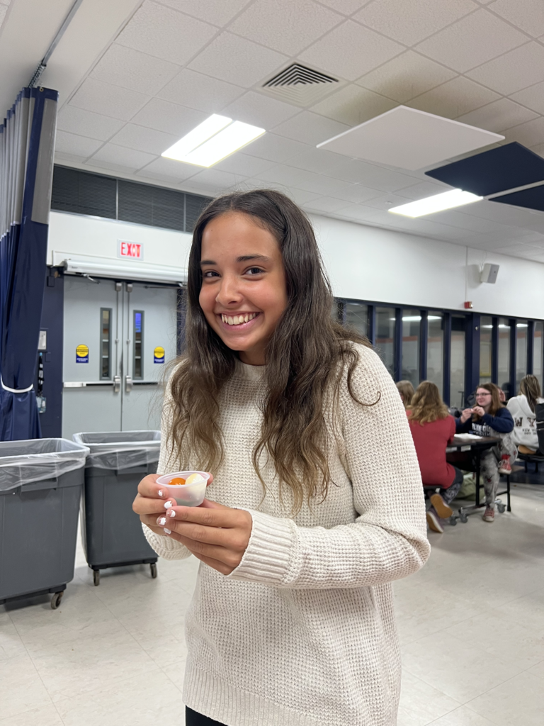 Scenes from the caprese cup taste test in our middle/high school cafeteria Oct. 8. 