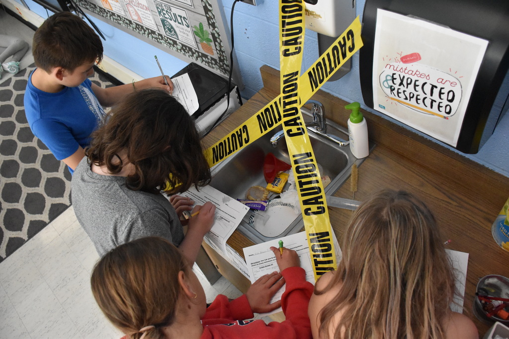 Scenes from Mrs Kayla Eick’s 6th grade science class Wednesday afternoon. 