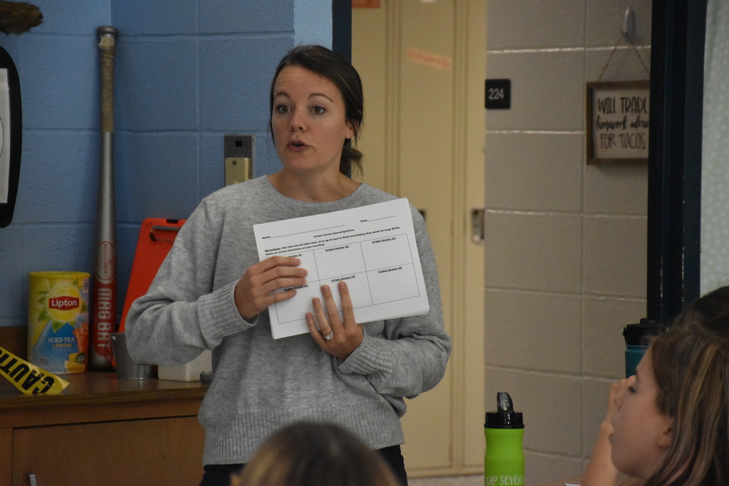 Scenes from Mrs Kayla Eick’s 6th grade science class Wednesday afternoon. 