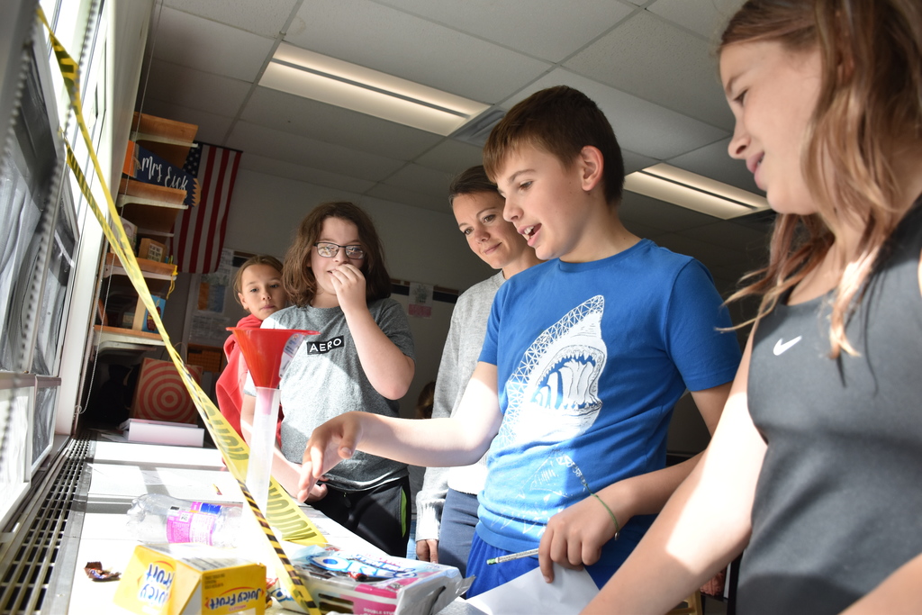 Scenes from Mrs Kayla Eick’s 6th grade science class Wednesday afternoon. 